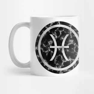 Black Marble Zodiac - Pisces Mug